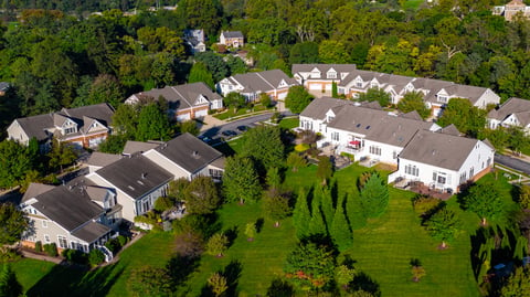 aerial hidden bluff community 