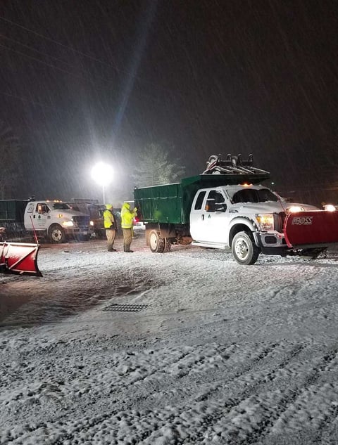 Level Green Landscaping snow removal crew