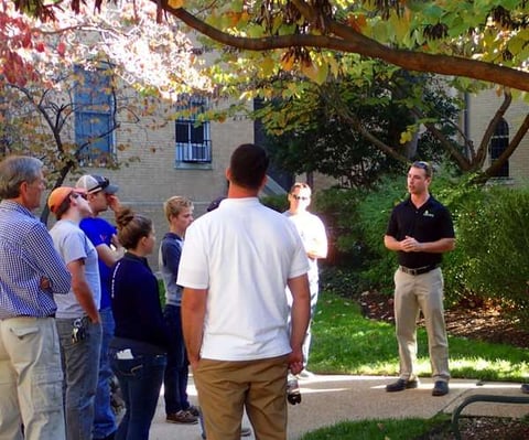 team teaching group in the field