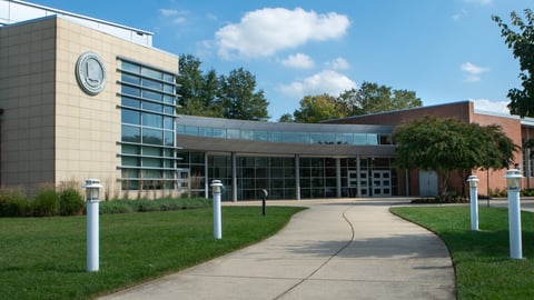 entrance at high school